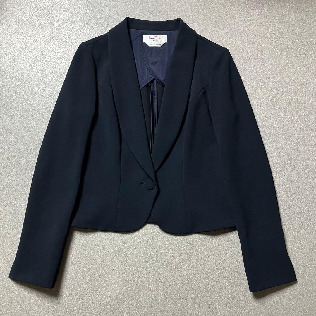 【極美品✨洗える】kay me テーラードジャケット ストレッチ1B ケイミー