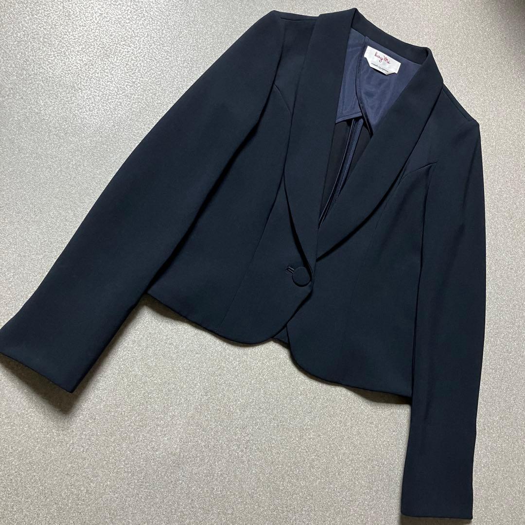 【極美品✨洗える】kay me テーラードジャケット ストレッチ1B ケイミー