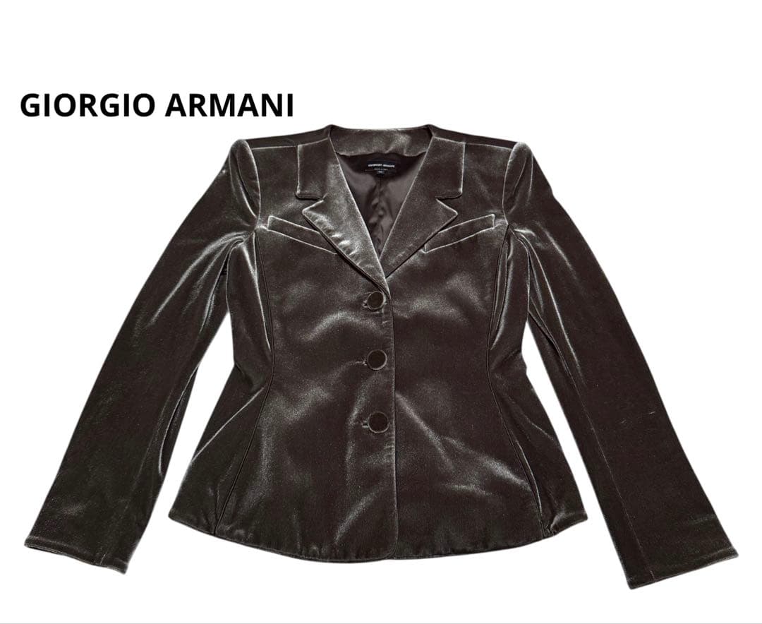 archive GIORGIO ARMANI ベロアジャケット