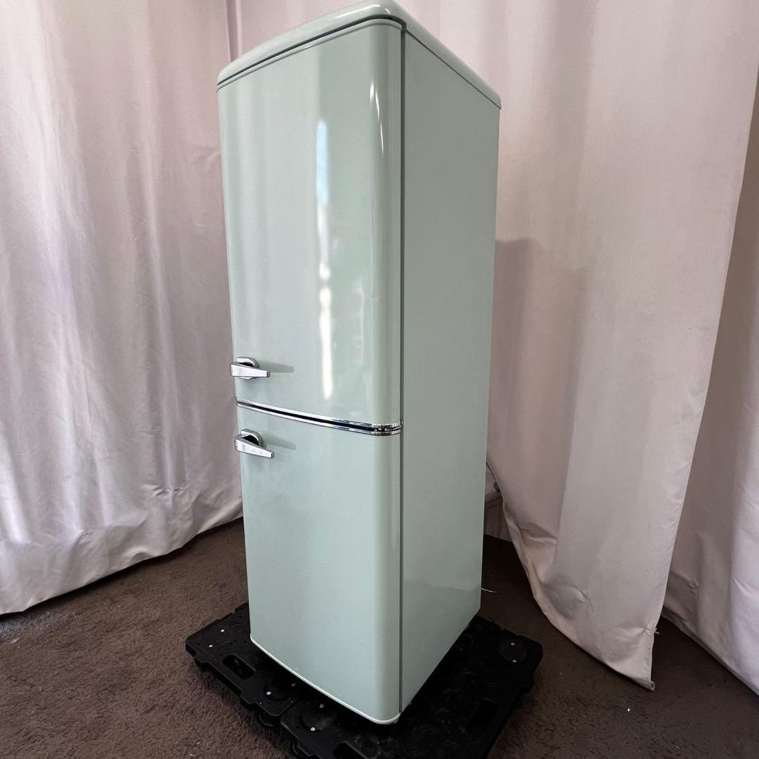 128⭕️冷蔵庫　レトロ　おしゃれ　小型　スリム　可愛い　一人暮らし　設置無料
