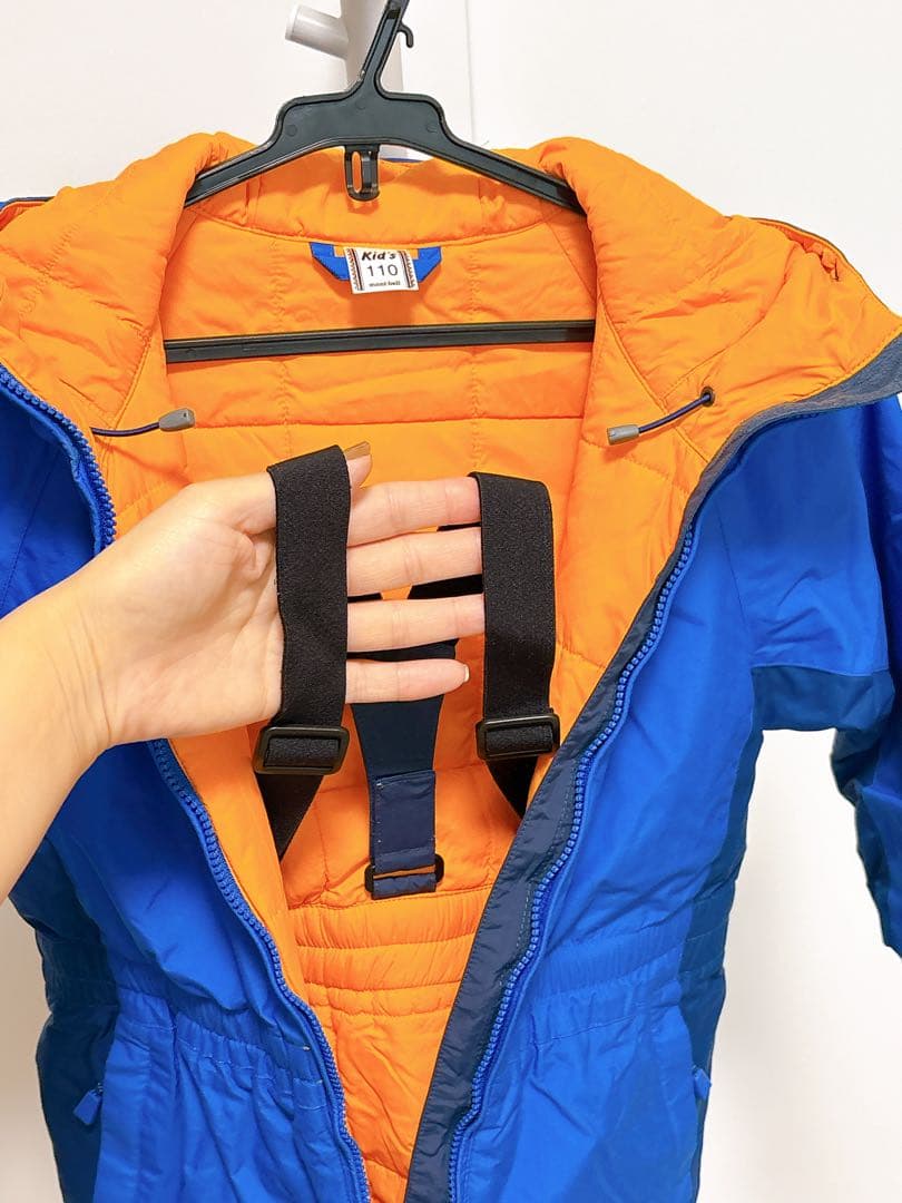 mont-bell 子供用スキーウェア 110サイズ 青