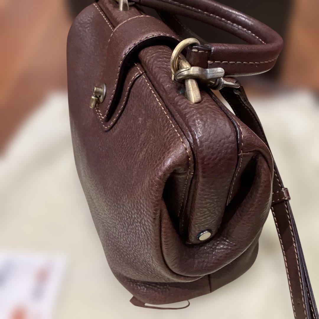 土屋鞄製造所 オイルヌメボストンミニショルダーこげ茶