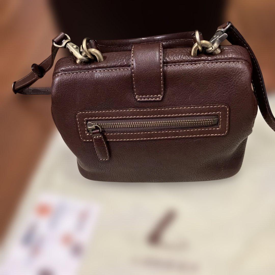 土屋鞄製造所 オイルヌメボストンミニショルダーこげ茶