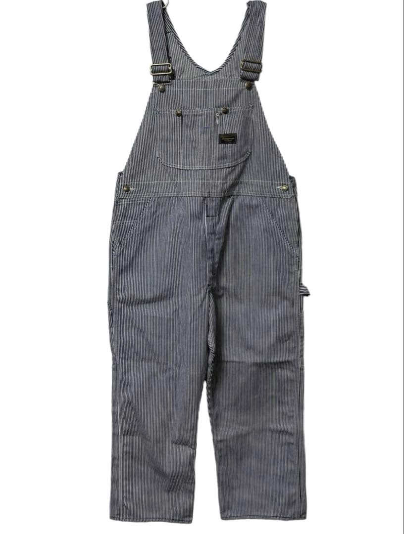 70s DEAD STOCK sears オーバーオール ヒッコリーストライプ
