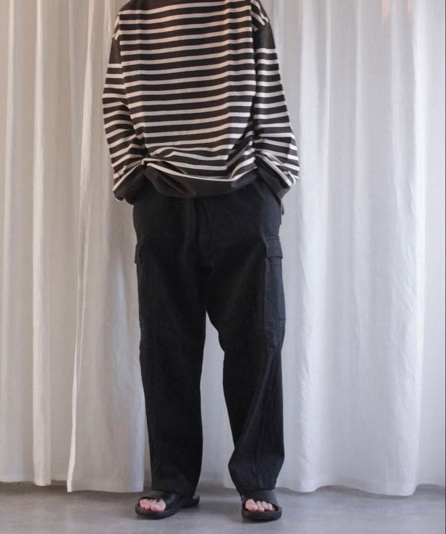 23ss COMOLI コモリ ブラック デニム B.D.U パンツ 2