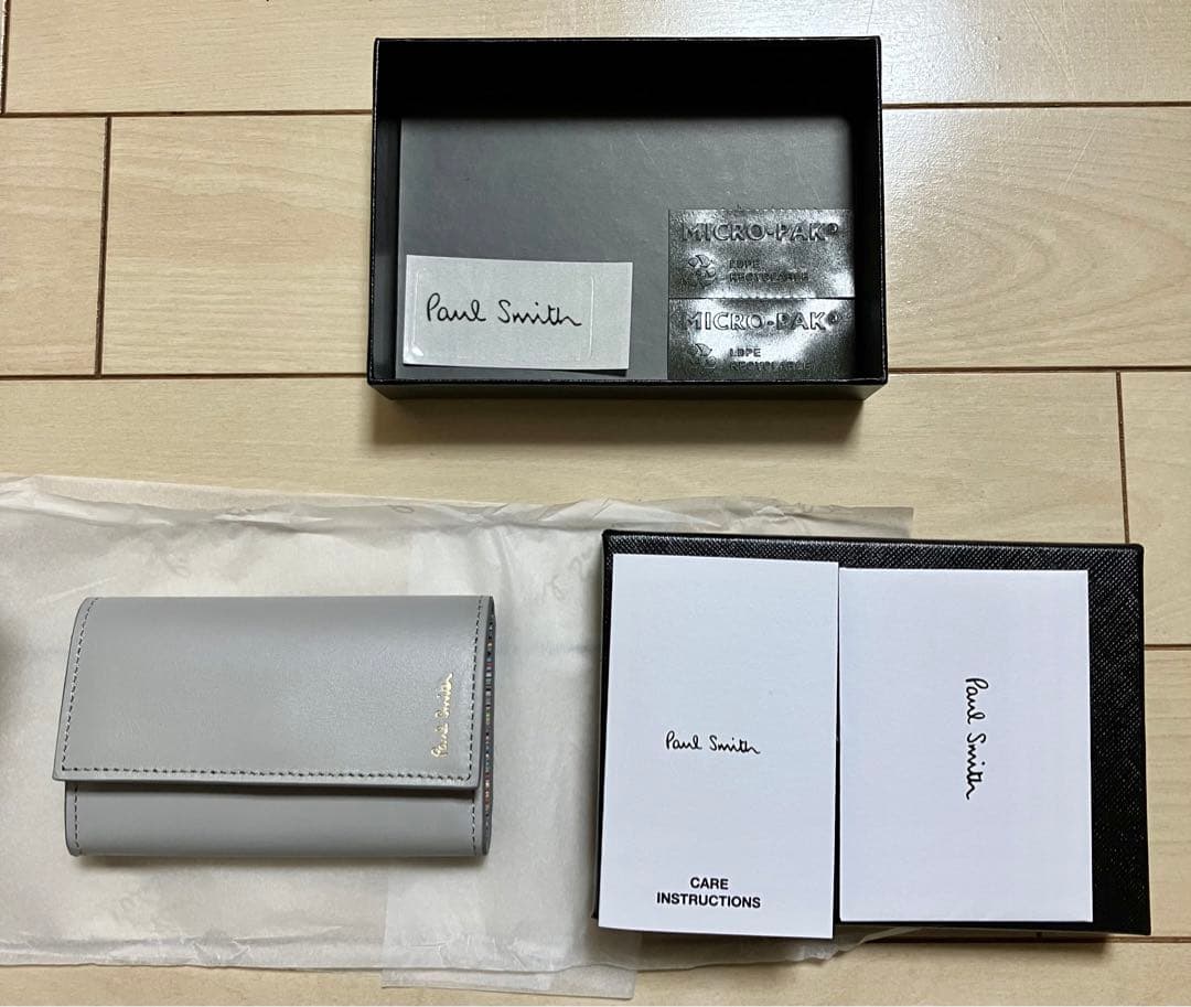 新品　ポールスミス　キーケース　Paul Smith  グレーM1A1981
