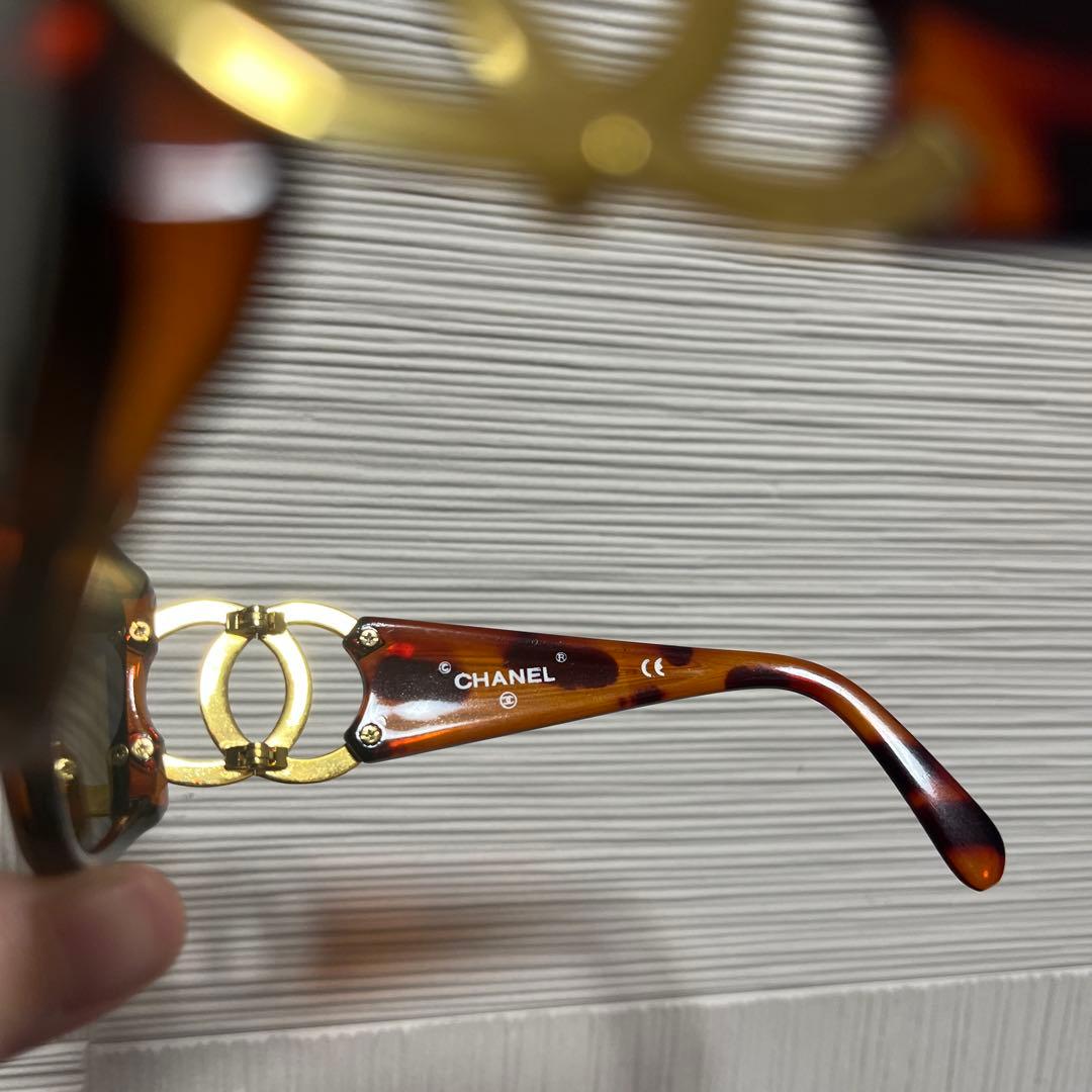 シャネル　サングラス　べっ甲　ブラウン　CHANEL
