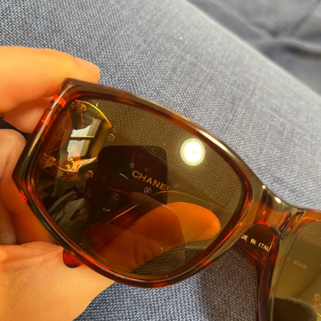 シャネル　サングラス　べっ甲　ブラウン　CHANEL