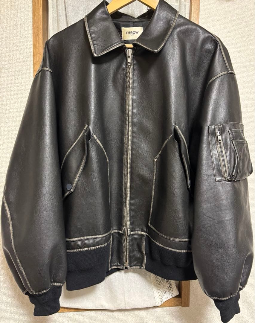 SLY レザーブルゾン