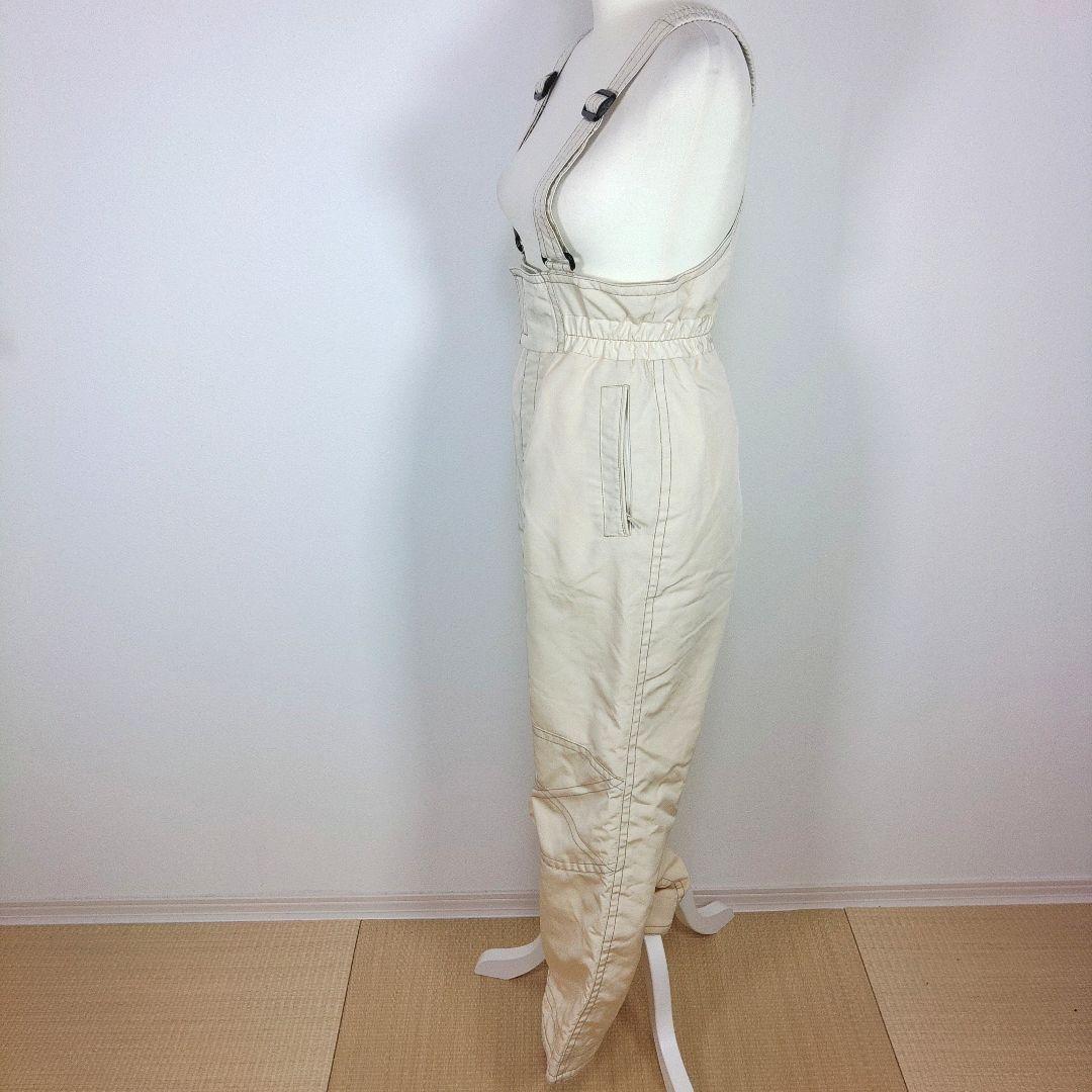 レディース　M　スキー　スノーボードウェア　上下セット　ブラック　チェック柄　白