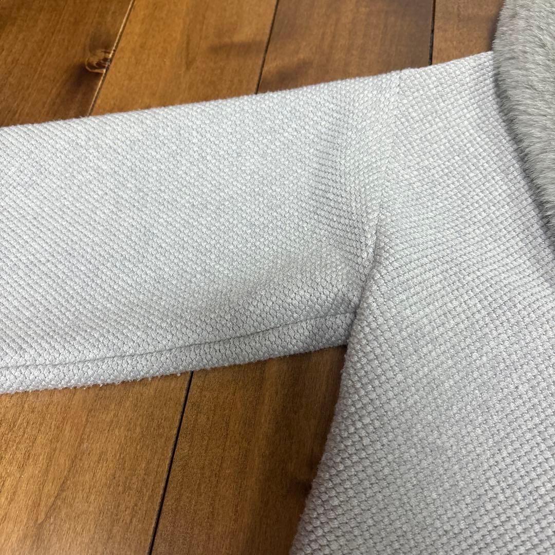 Salvatore Ferragamo ライトグレー ファーコート