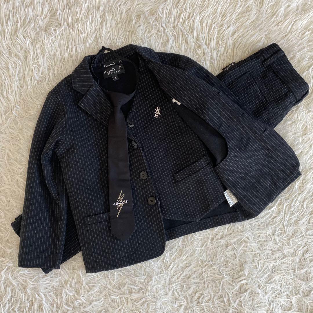 【美品】アニエスベー　スリーピースフォーマル4点セット　男の子　110cm
