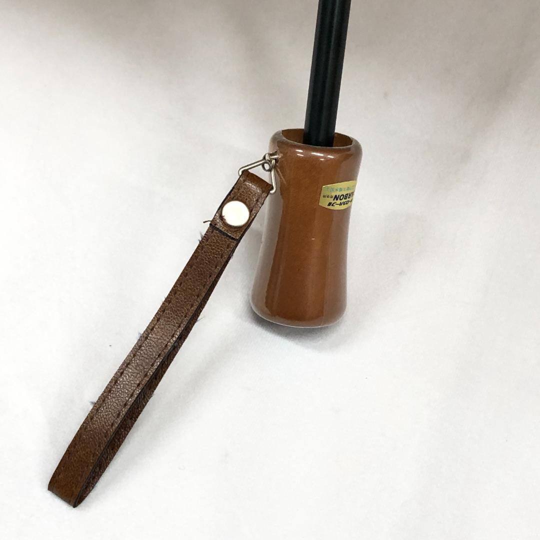 【未使用保管品】5F457/バーバリー/折り畳み傘/ノバチェック/ブラウン/茶