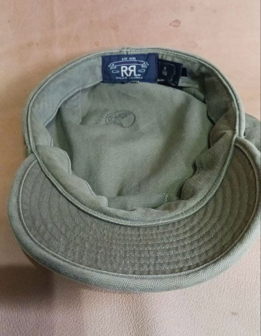 RRL★ダブルアールエル★ワークキャップ オリーブグリーン