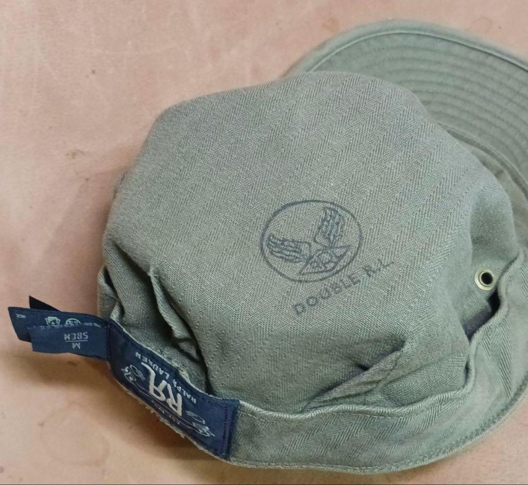 RRL★ダブルアールエル★ワークキャップ オリーブグリーン