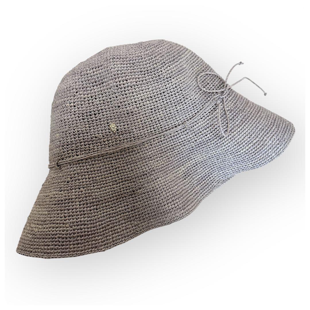 HELEN KAMINSKI ヘレンカミンスキー ラフィアハット グレージュ