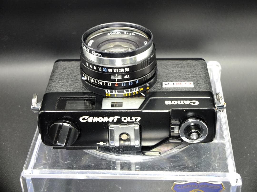 キャノネットQL17GⅢブラック／40mmf1.7付【実写確認整備済】