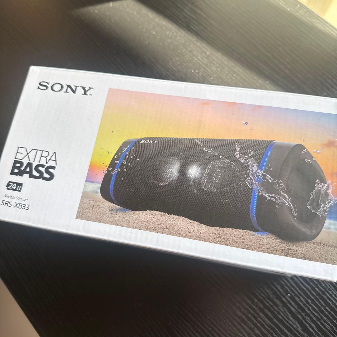 SONY SRS-XB33 ワイヤレススピーカー ブラック　未使用