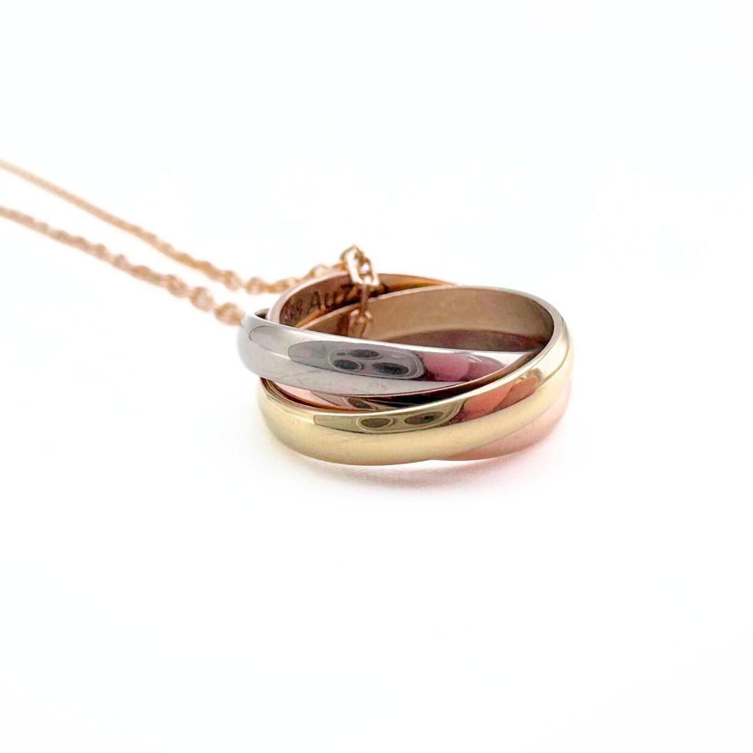 nyatta カルティエ ベビートリニティ ネックレス K18スリーカラー