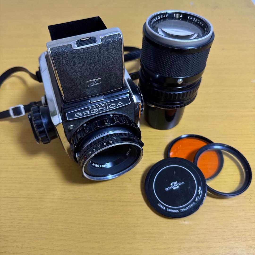 フィルムカメラ ZENZA BRONICA S2 + 75mm F2.8 + 200mm F4