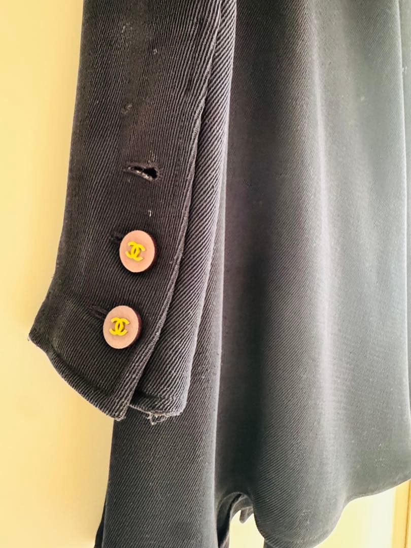 CHANEL テーラードジャケット ネイビー 36 ビンテージ　エレガント　希少