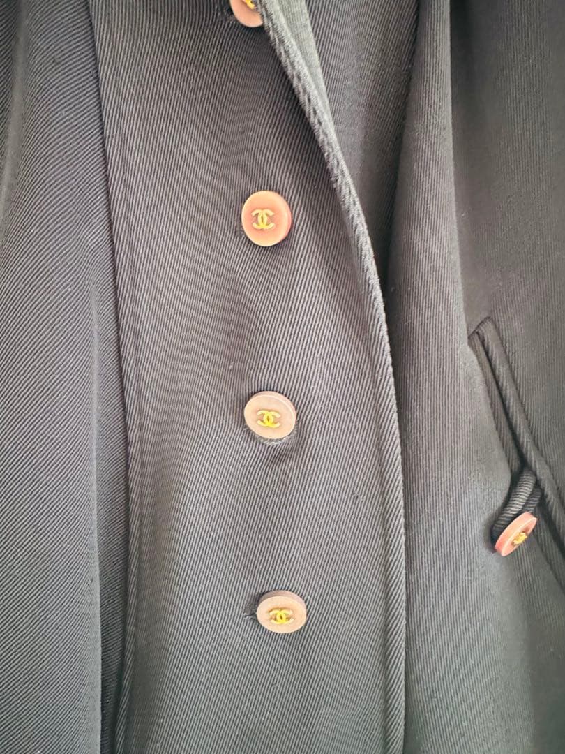 CHANEL テーラードジャケット ネイビー 36 ビンテージ　エレガント　希少