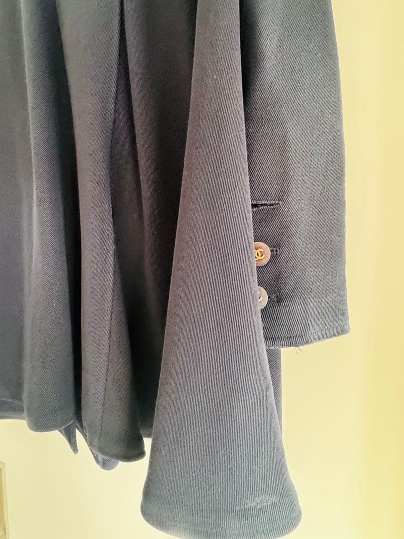 CHANEL テーラードジャケット ネイビー 36 ビンテージ　エレガント　希少