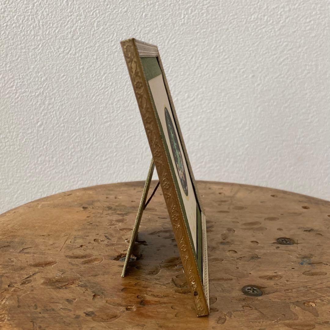 アンティークフレームE★1920年代超希少MAJ LINDMANツリーカード入り