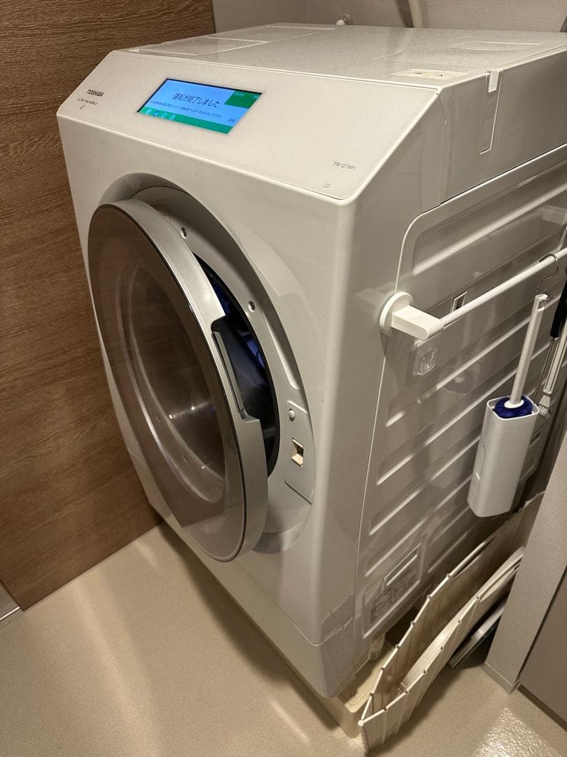 最安値　TOSHIBA ドラム式洗濯機 ZABOON TW-127XP1L(W)