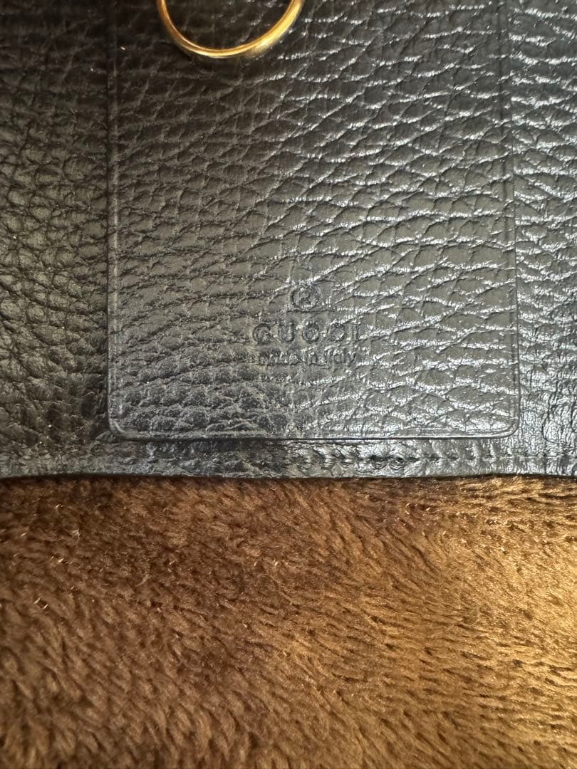 GUCCI GGパターン キーケース ブラック/グレー