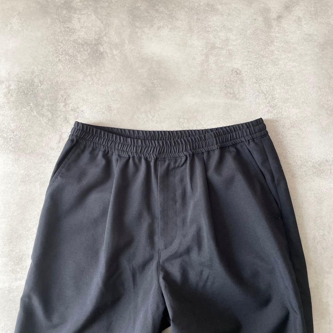 nanamica Shirred Pants イージーパンツ ウール ネイビー