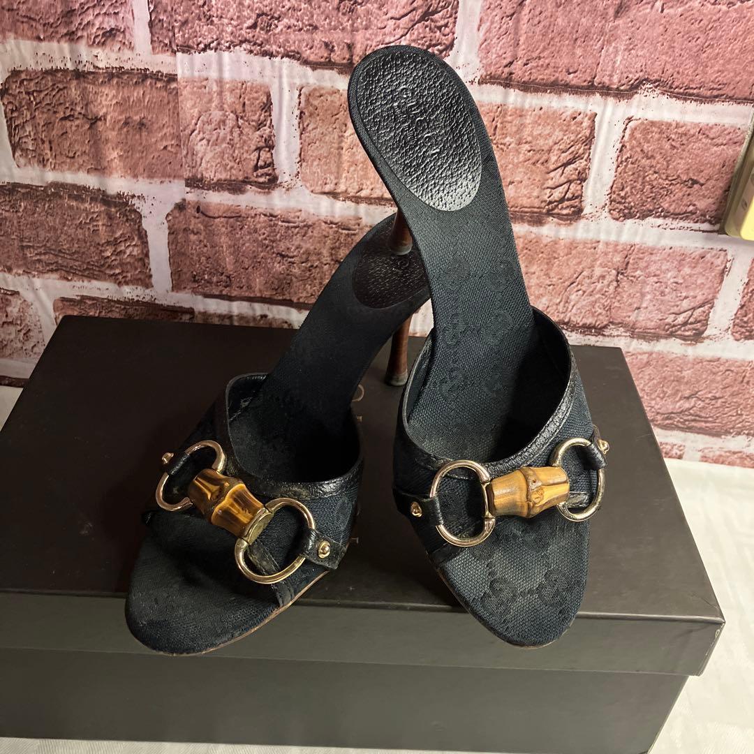GUCCI♡グッチ バンブーGG柄ミュール