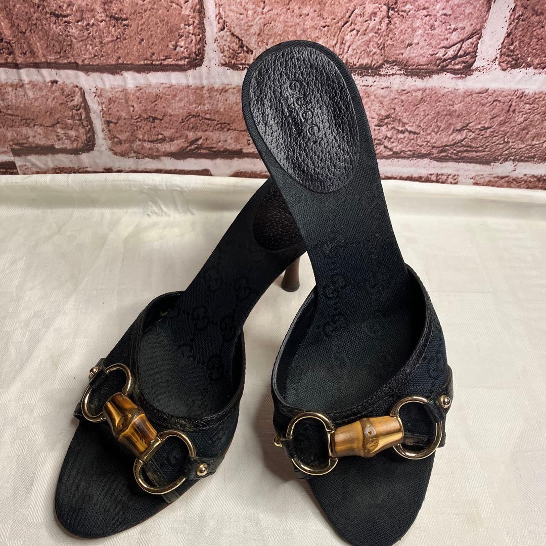 GUCCI♡グッチ バンブーGG柄ミュール