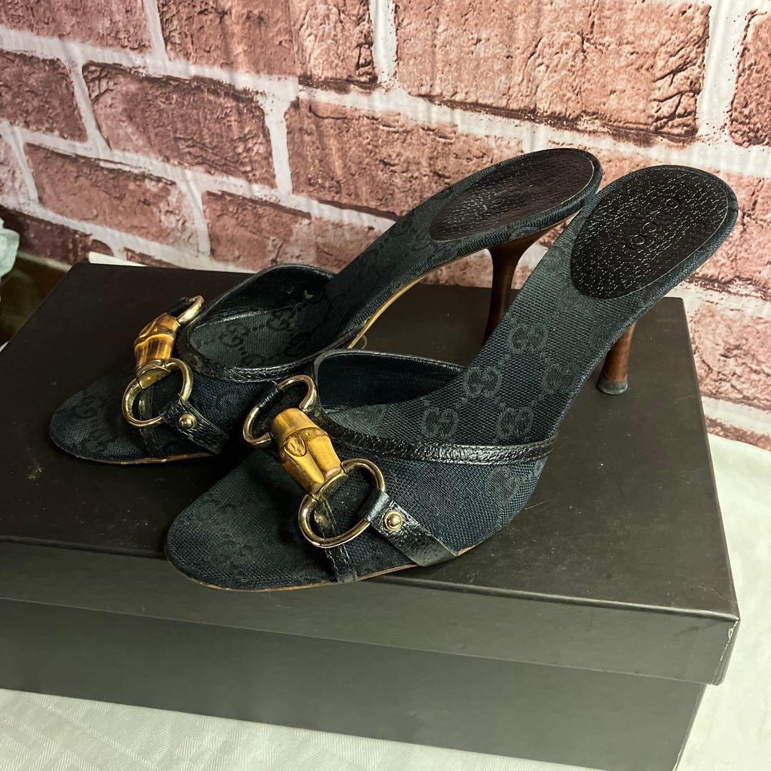 GUCCI♡グッチ バンブーGG柄ミュール
