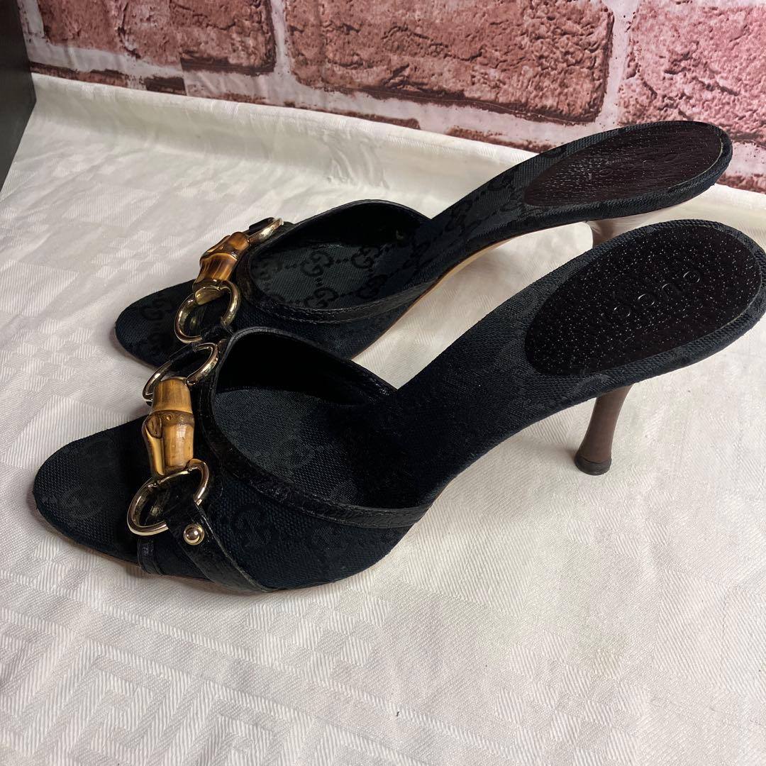 GUCCI♡グッチ バンブーGG柄ミュール