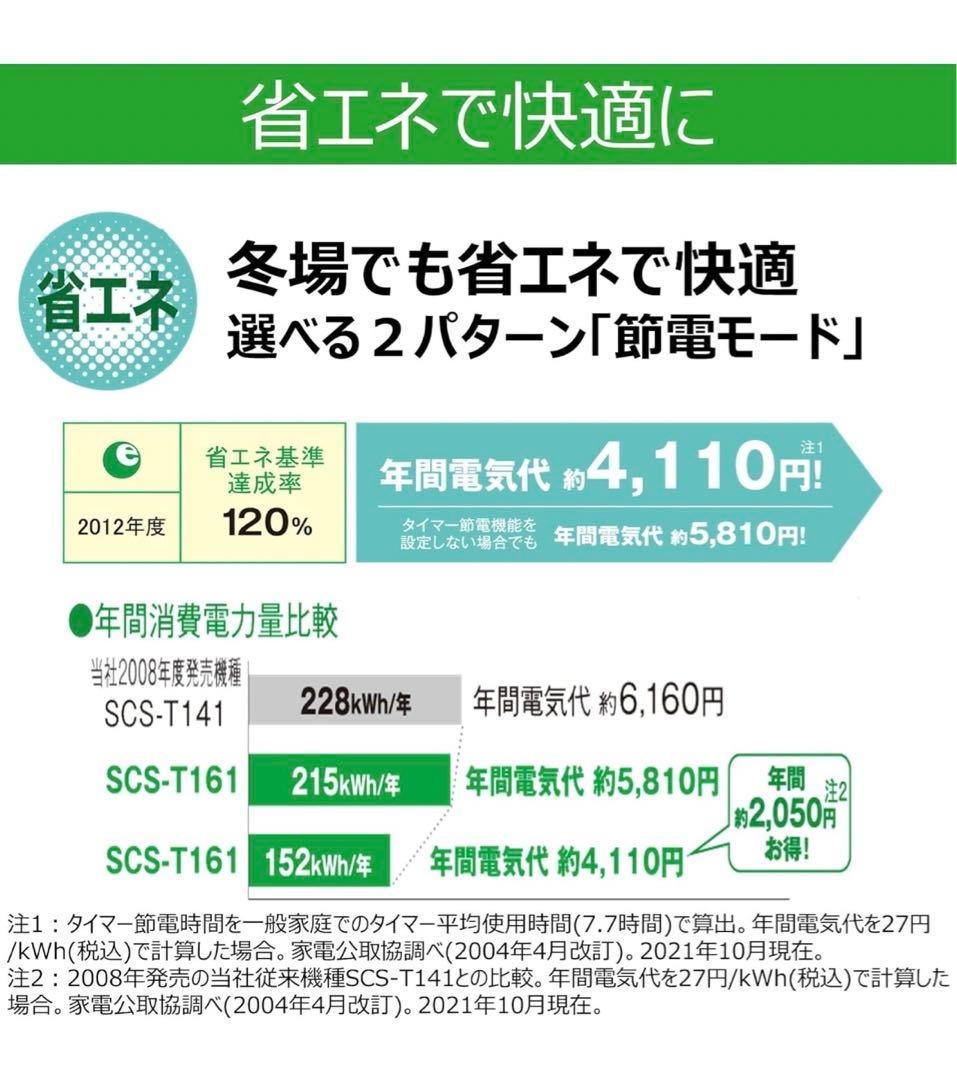 TOSHIBA 温水洗浄便座 SCS-T161 2023年モデル