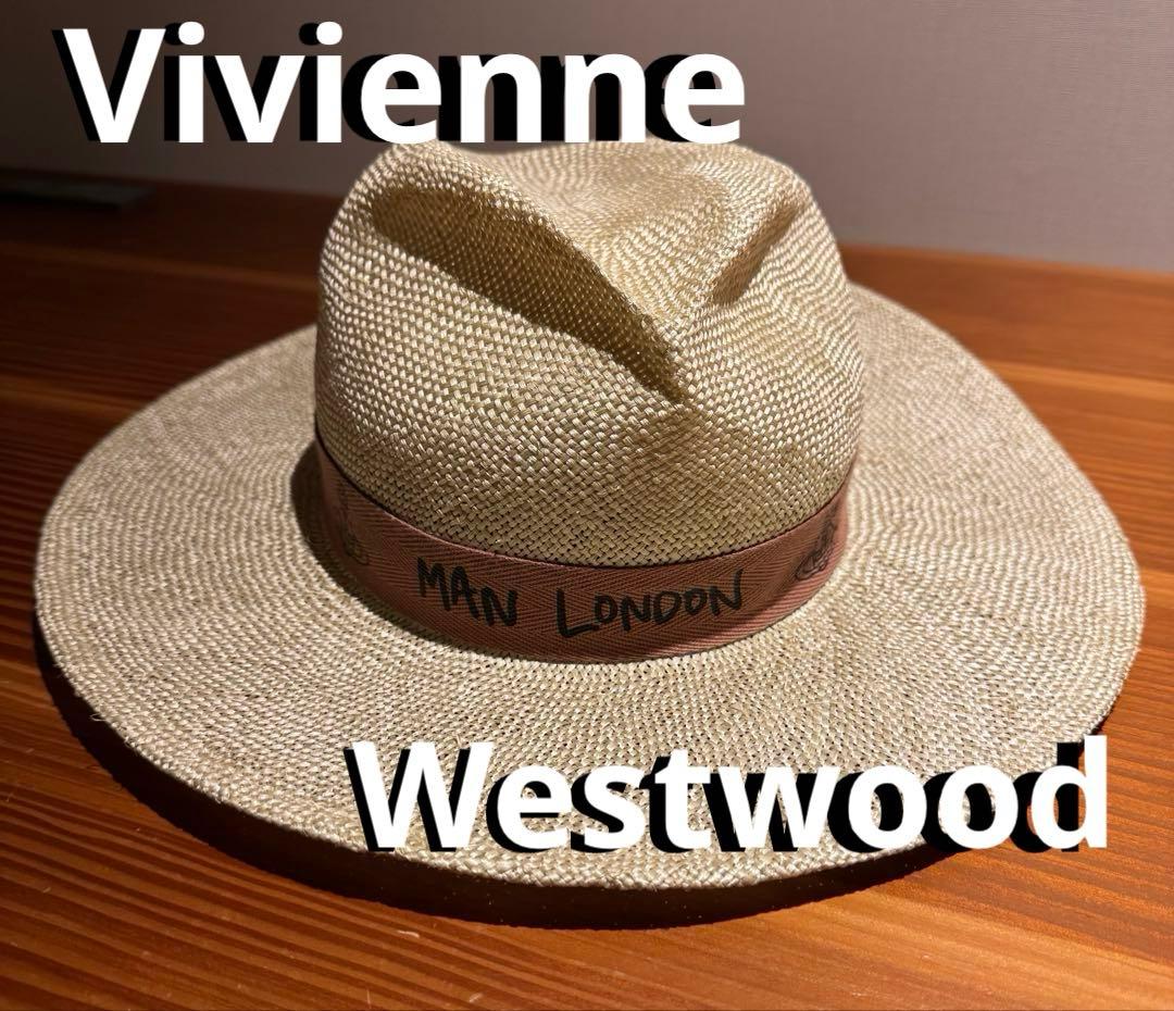 【希少品】 vivienne westwood ストローハット新品未使用タグ付き