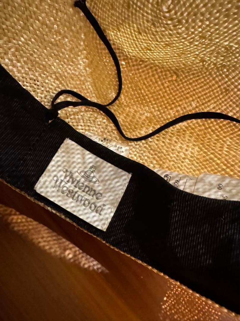 【希少品】 vivienne westwood ストローハット新品未使用タグ付き