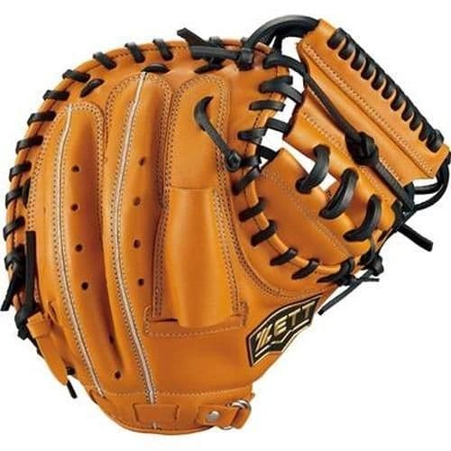 ZETT 少年軟式野球 キャッチャーミット　オレンジ
