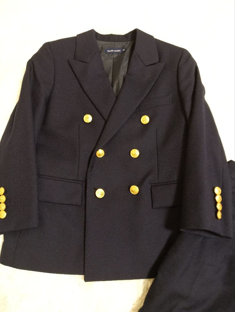 RalphLauren　120 金ボタン　ネイビー　　ジャケット　パンツ