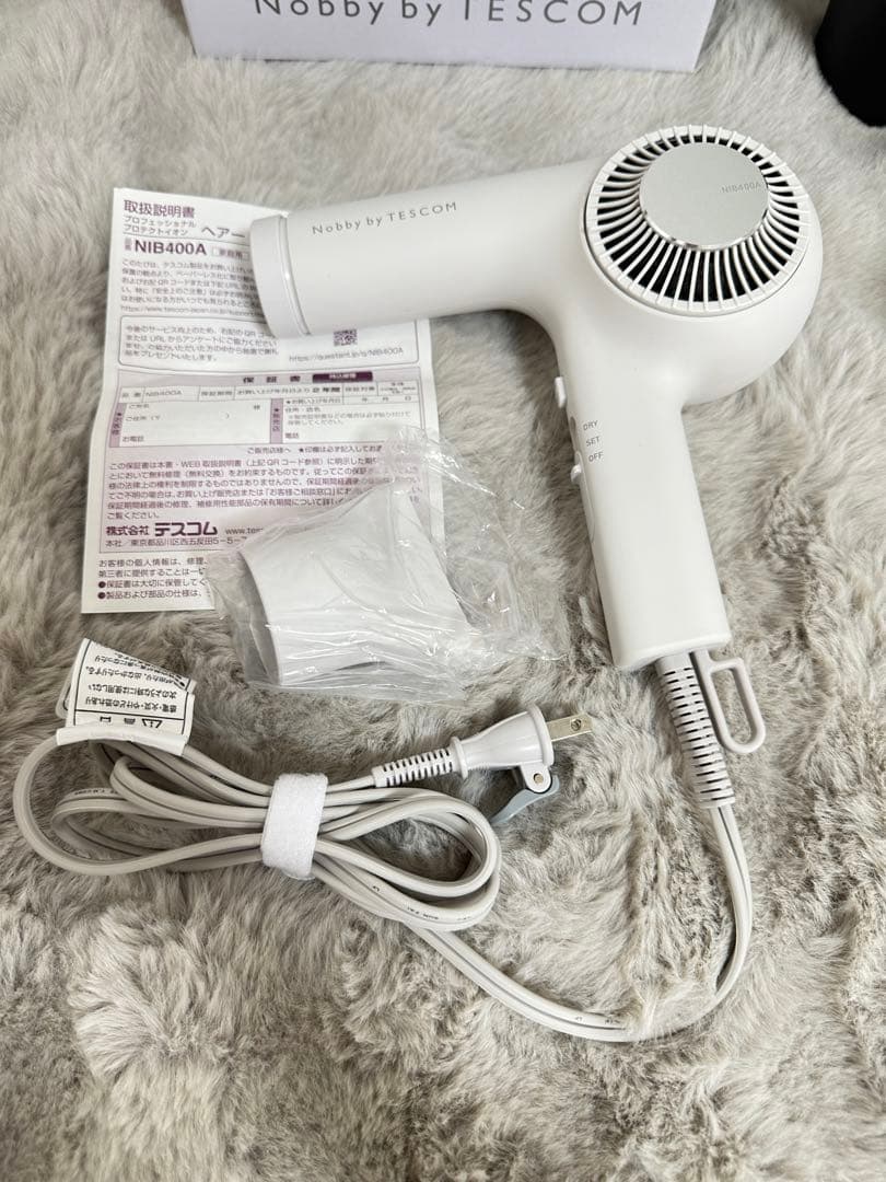 【新品★未使用】TESCOM Nobby NIB400A ヘアドライヤー