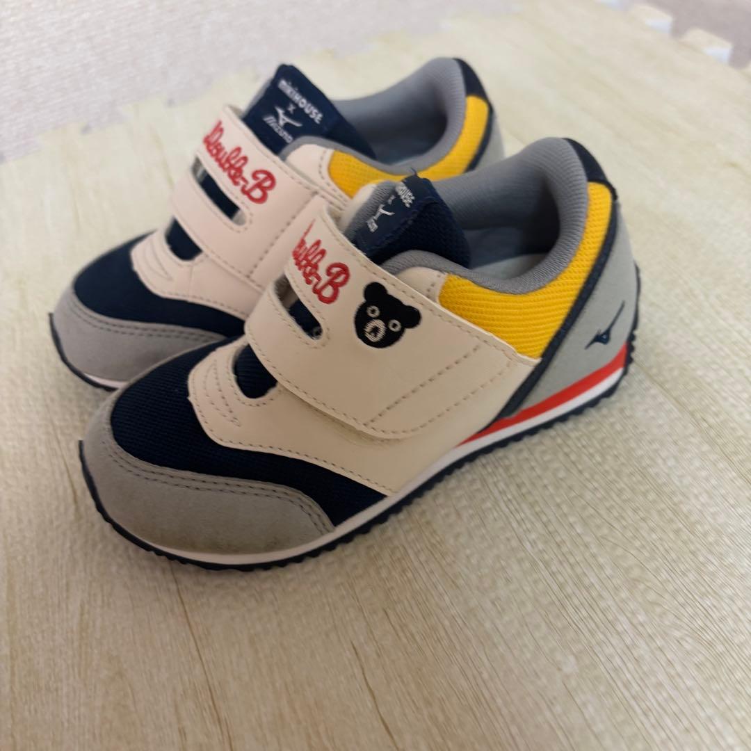 新品未使用　ミキハウス　ダブルビー　ミズノ　スニーカー　16.5