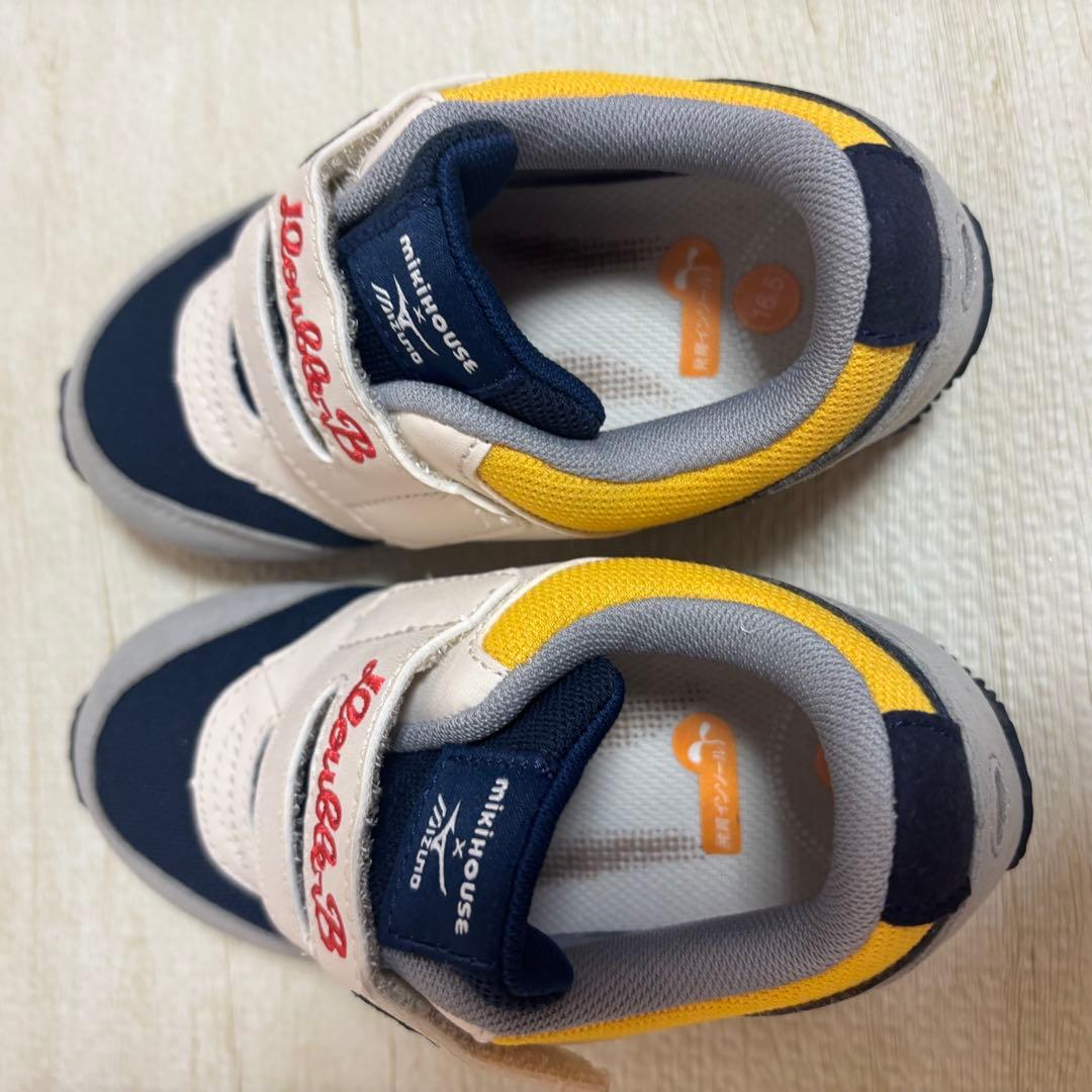 新品未使用　ミキハウス　ダブルビー　ミズノ　スニーカー　16.5