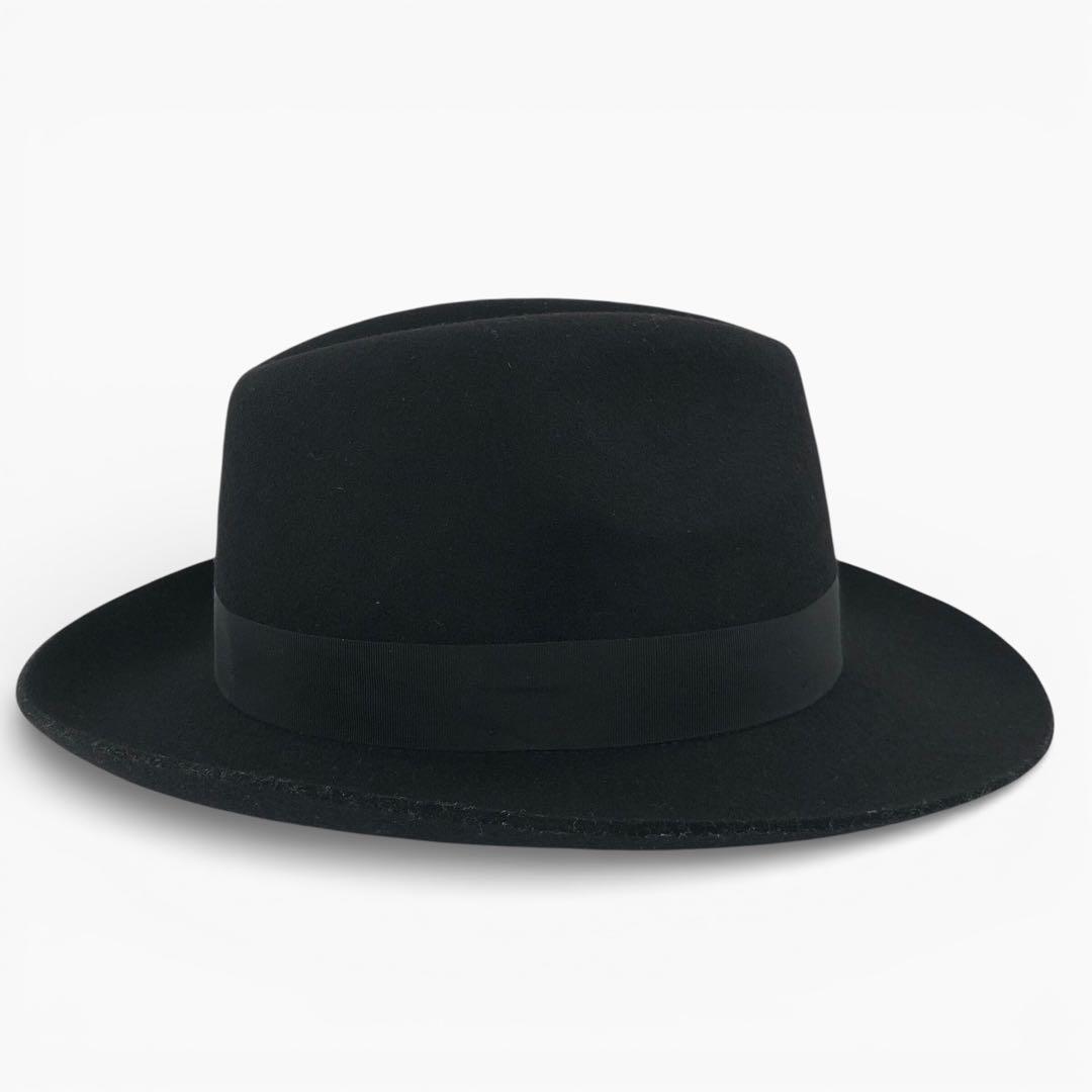 美品 Borsalino18.57 ボルサリーノ ウールフェルトハット 61cm