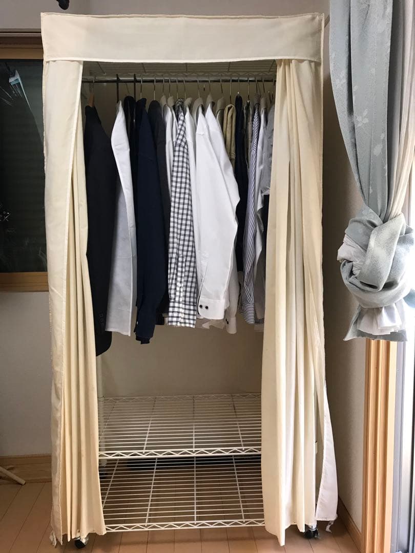 専用‼️スチールラック　頑丈　ハンガーラック　川口工器　90cm スチール