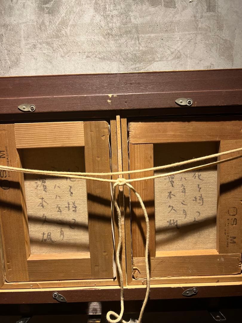 他の方発送×濱本久雄【花をもつ】肉筆油彩画　二連作