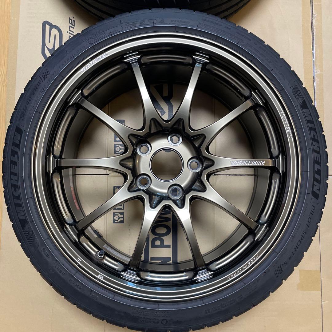 VOLK RACING CE28N plus 18インチ タイヤセット