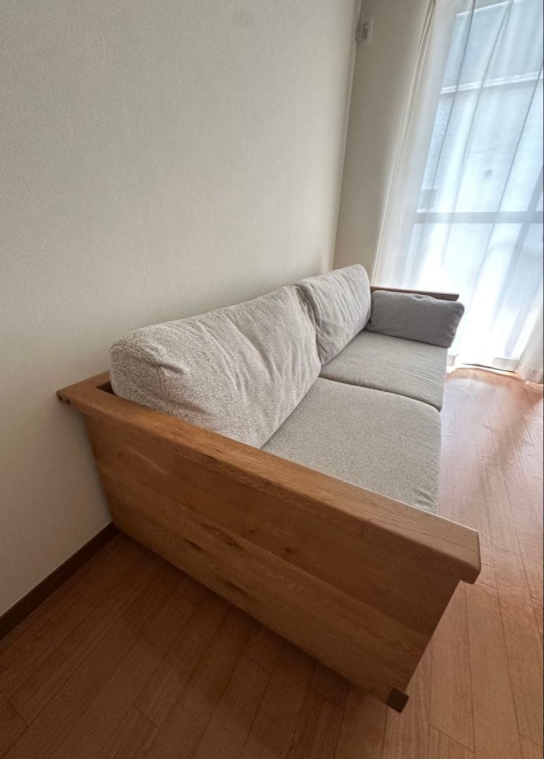 専用クラッシュゲートeasy life hiroma 3人掛けソファ ナラ ロー