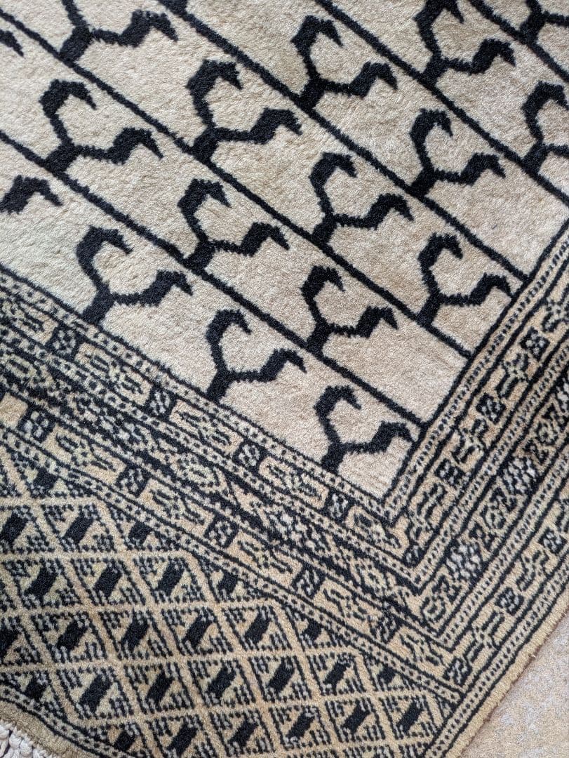 ヴィンテージ ラグ 絨毯 幾何学模様 ウールラグ