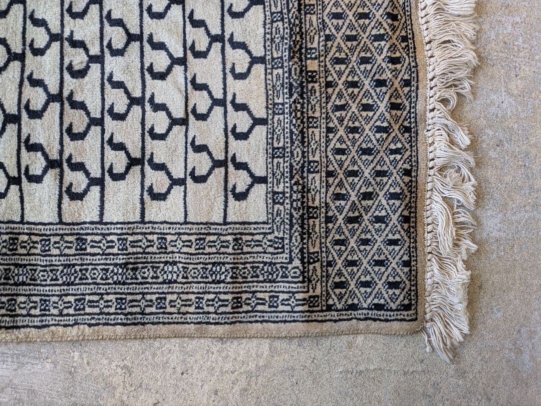 ヴィンテージ ラグ 絨毯 幾何学模様 ウールラグ